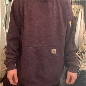 Carhartt long sleeve sweatshirt with pocket in front.